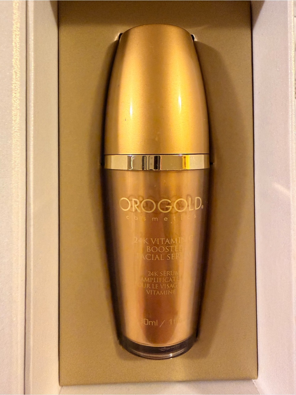 OROGOLD 24K Vitamin C Booster Facial Serum - Gold Bottle